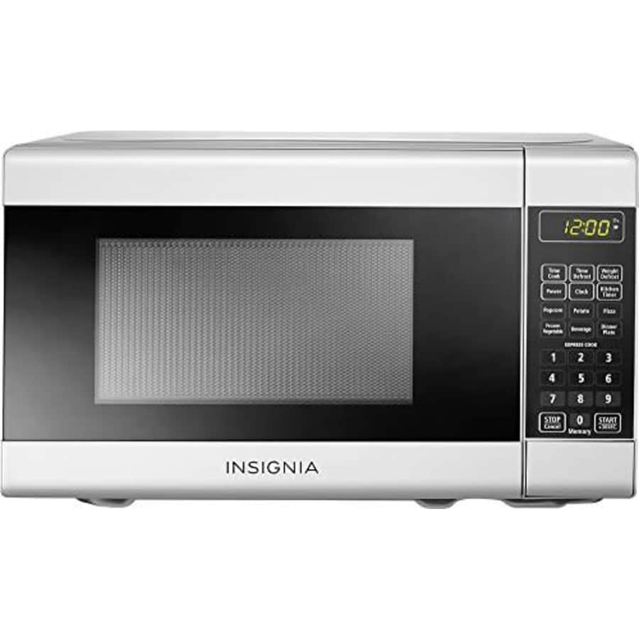 Insignia - 0.7 Cu. Ft. Compact Microwave - White for $120