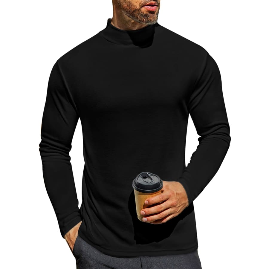 Ekouaer Men's Mock Turtleneck Shirt for $8 Ekouaer Men's Mock Turtleneck Shirt for $8