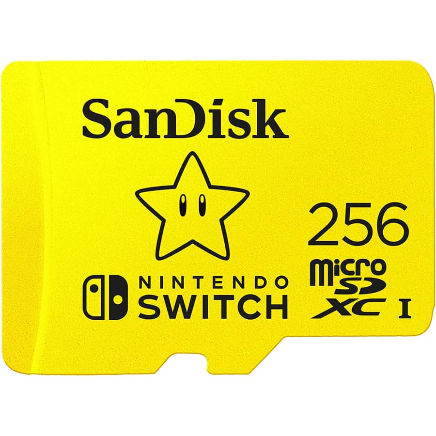 SanDisk 256GB microSDXC Memory Card for Nintendo Switch: $22