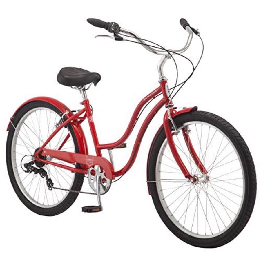 Schwinn Mikko Adult Beach Cruiser Bike, Featuring 17-Inch/Medium Steel Step-Over Frames, 7-Speed for $470