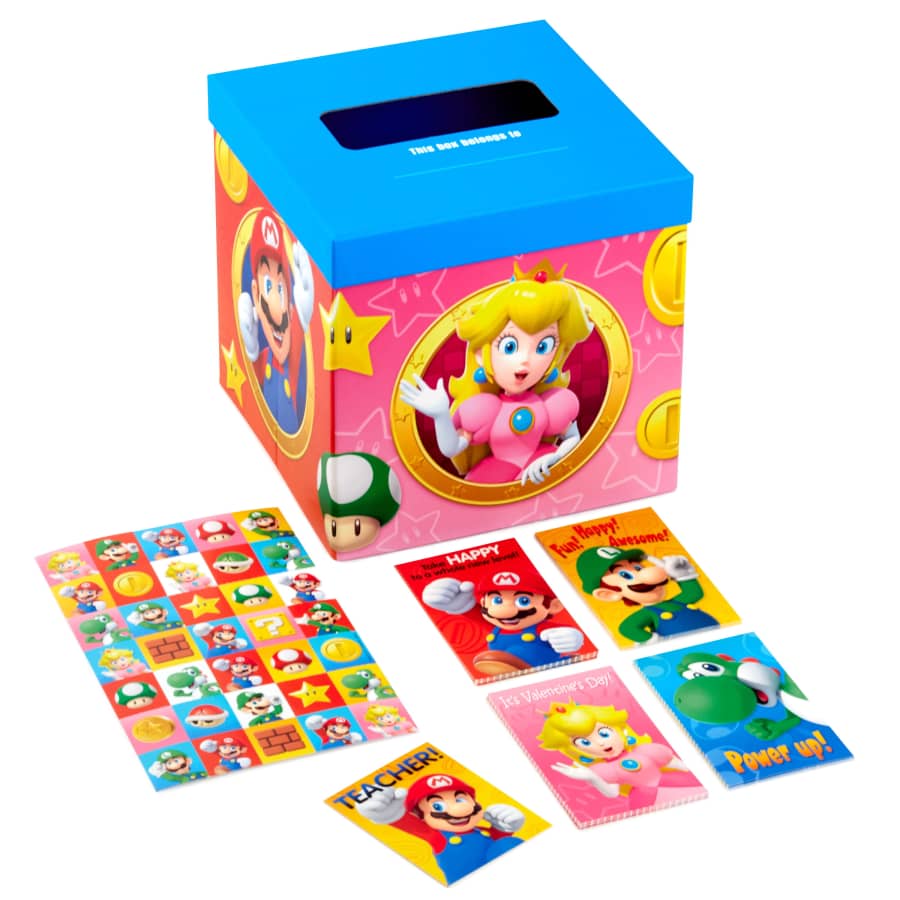 Hallmark Super Mario Bros. Valentines Day Cards & Mailbox for $25 Hallmark Super Mario Bros. Valentines Day Cards & Mailbox for $25