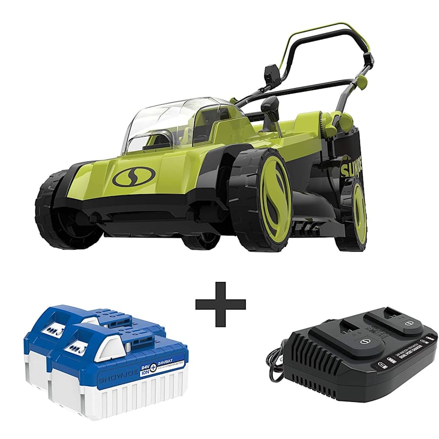 Sun Joe 48V iON+ Cordless 17" Lawn Mower Kit for $159 Sun Joe 48V iON+ Cordless 17" Lawn Mower Kit for $159