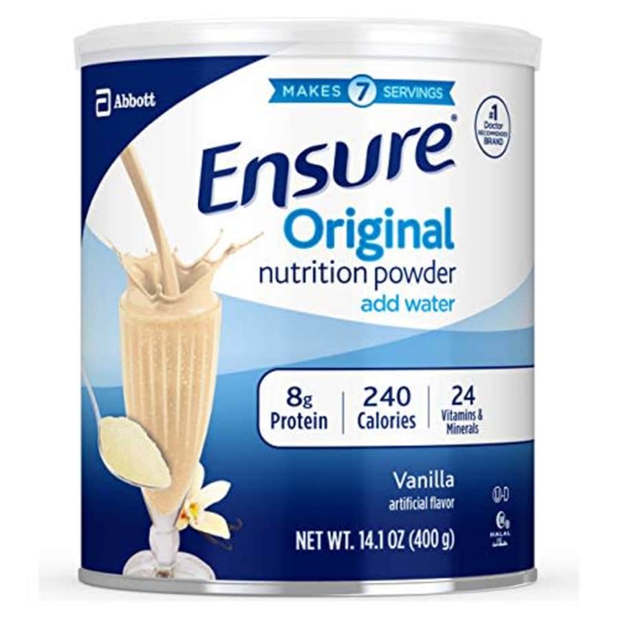Ensure Original Nutrition Shake with 8 grams of protein, Meal Replacement Shakes Vanilla 14.1 oz, 6 for $65 Ensure Original Nutrition Shake with 8 grams of protein, Meal Replacement Shakes Vanilla 14.1 oz, 6 for $65