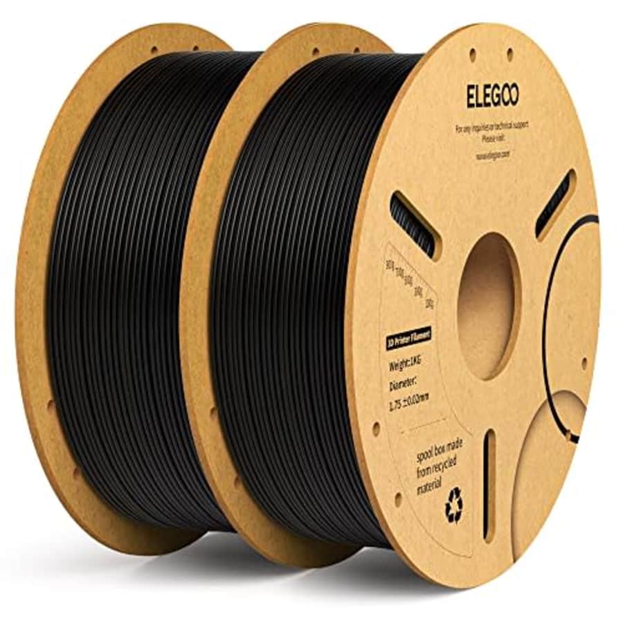 ELEGOO 1.75mm 3D Printer PLA+ Filament, Dimensional Accuracy +/- 0.02 mm, Tough & High Strength, for $28 ELEGOO 1.75mm 3D Printer PLA+ Filament, Dimensional Accuracy +/- 0.02 mm, Tough & High Strength, for $28