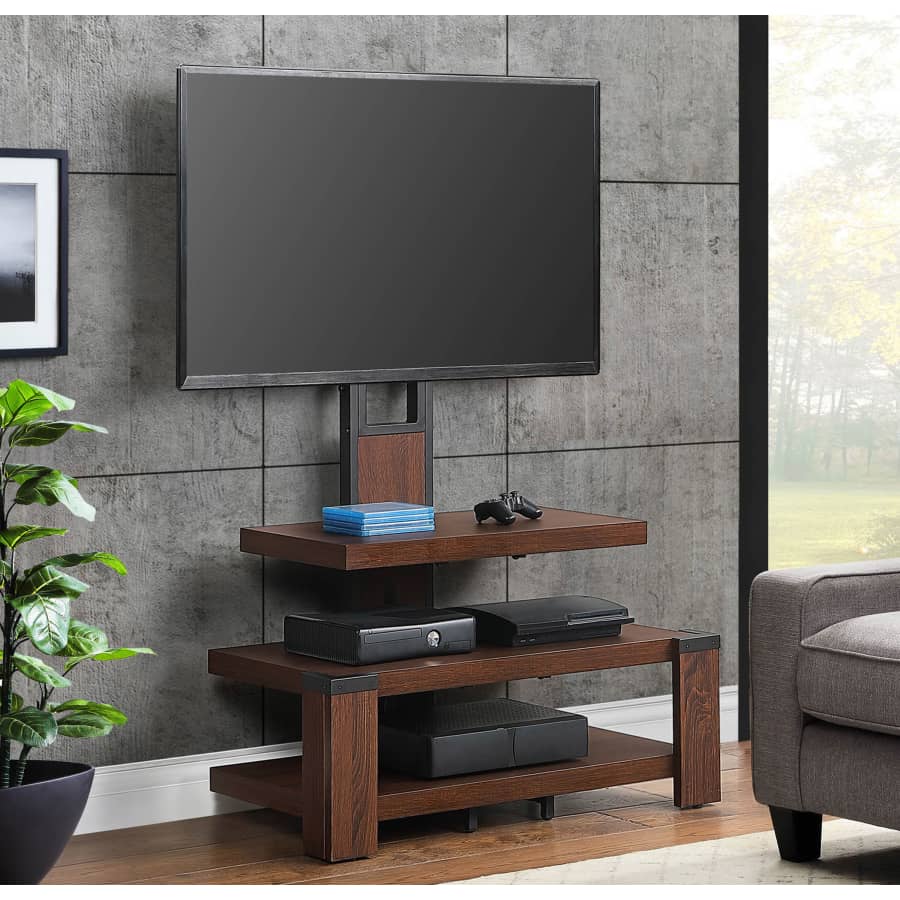 Whalen 3-Shelf Television Stand with Floater Mount for $75 Whalen 3-Shelf Television Stand with Floater Mount for $75