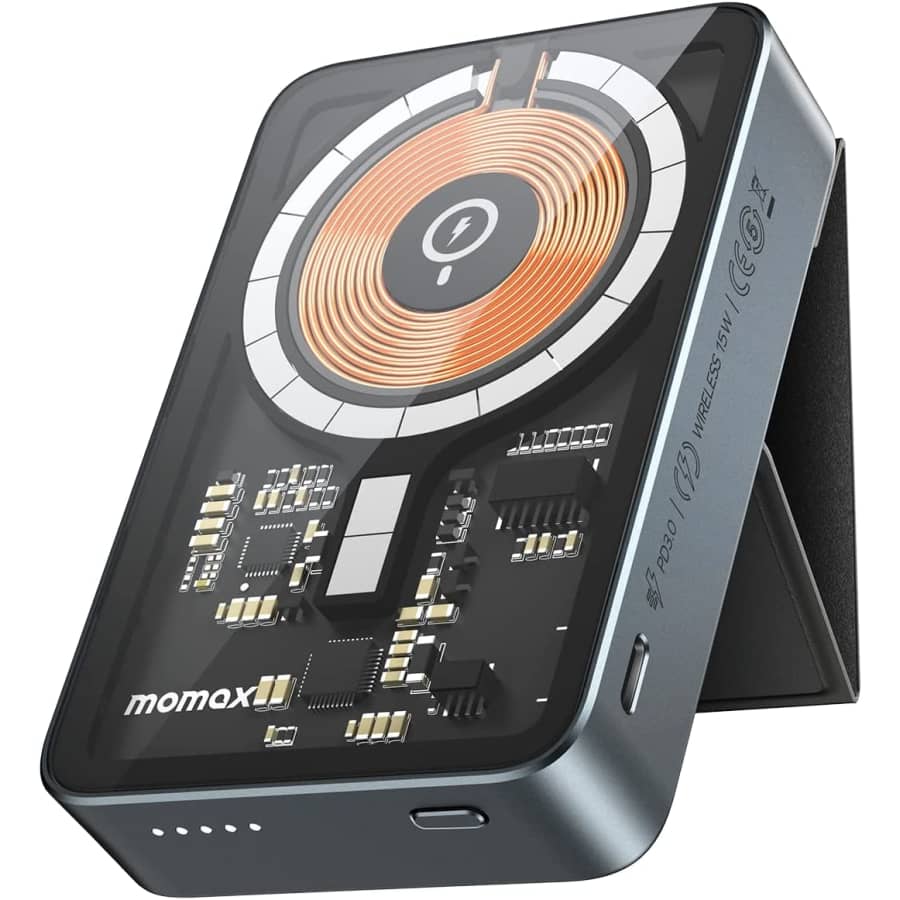 Momax Q.Mag Power 11 10,000mAh Magnetic Wireless Power Bank w/ Stand for $35 Momax Q.Mag Power 11 10,000mAh Magnetic Wireless Power Bank w/ Stand for $35