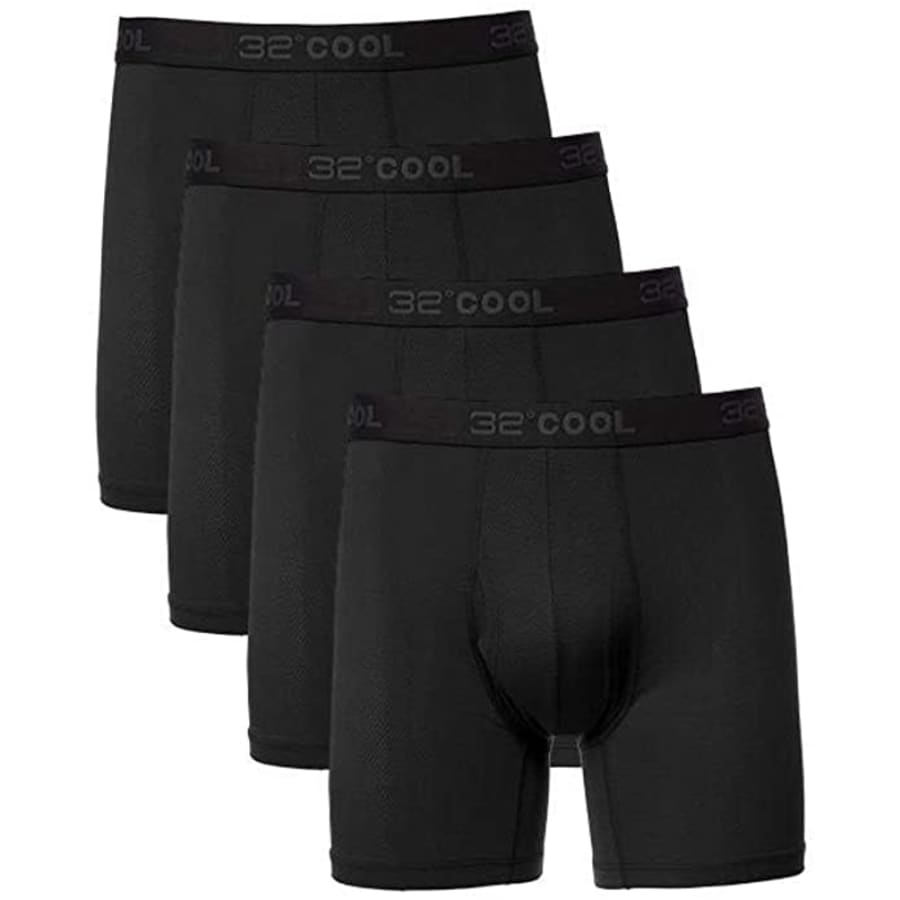 32 Degrees Men's Active Mesh Boxer Briefs 4-Pack for $22