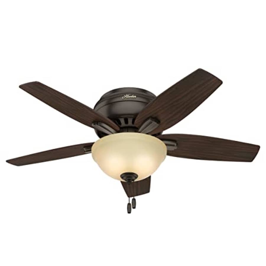 Hunter Fan Company, 51081, 42 inch Newsome Premier Bronze Low Profile Ceiling Fan with LED Light for $152