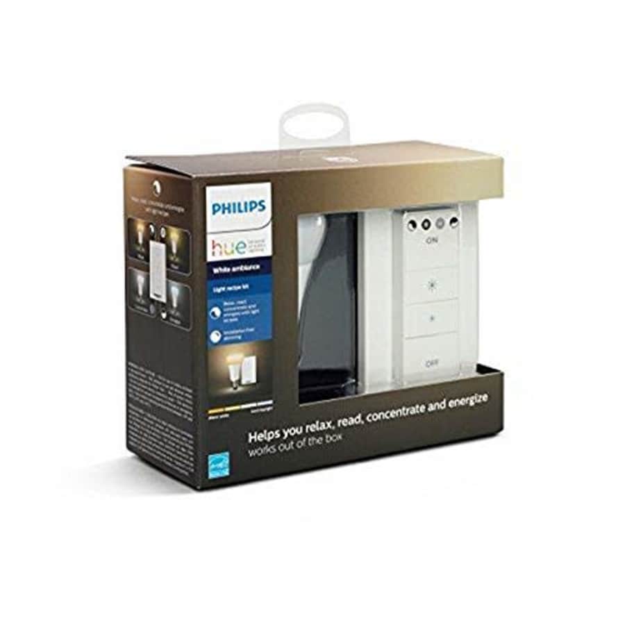 Philips Hue Smart Dimmable LED Smart Light Recipe Kit, 1 Smart Bulb and 1 Dimmer Switch, Works with for $46