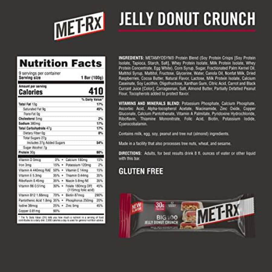 MET-Rx Big 100 Protein Bar, Great as Meal Replacement, Snack, and Help Support Energy, Gluten Free, for $36 MET-Rx Big 100 Protein Bar, Great as Meal Replacement, Snack, and Help Support Energy, Gluten Free, for $36