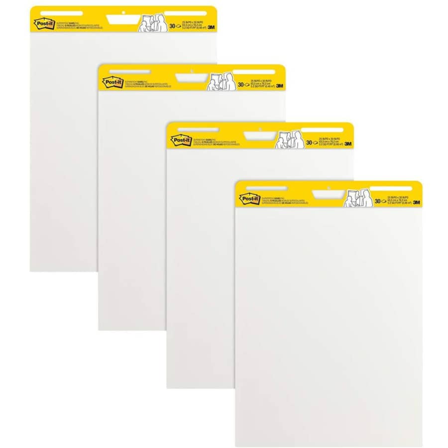 Post-it Super Sticky 25" x 30" Easel Pad 4-Pack for $74