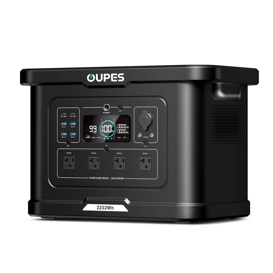 Oupes Exodus 2400 2,400W 2,232Wh LiFePO4 Portable Power Station for $649