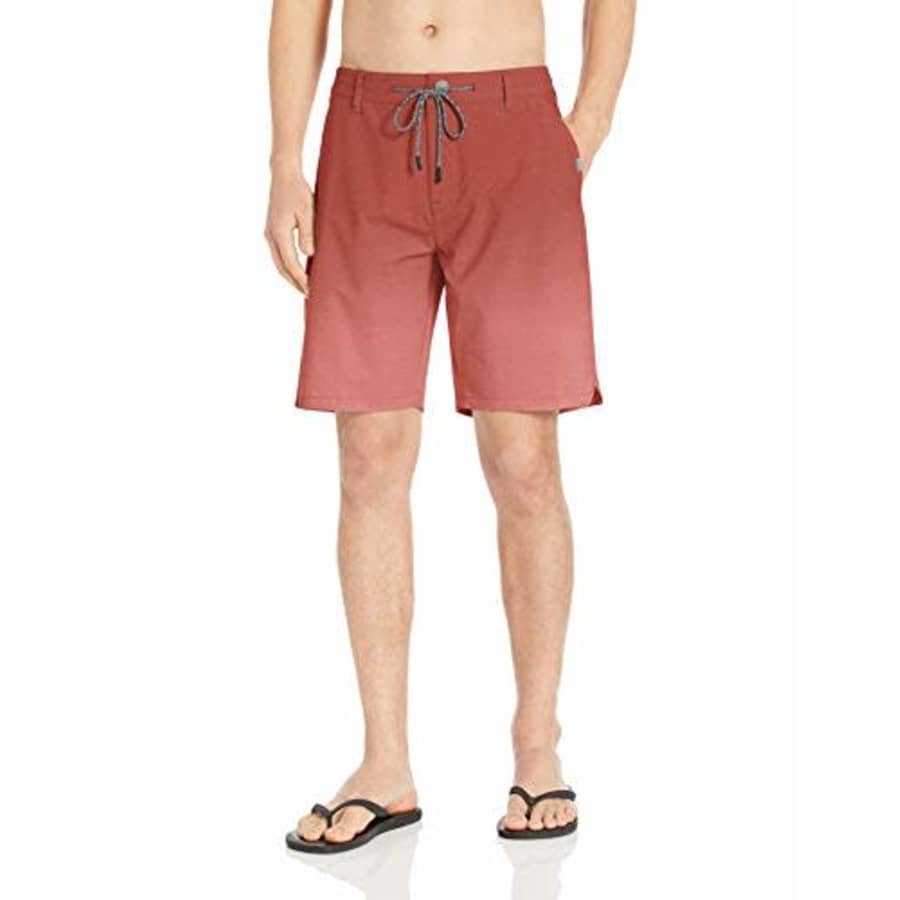 Rip Curl Men's Sun Drenched Boardwalk Hybrid Board Shorts, red, 38 for $17