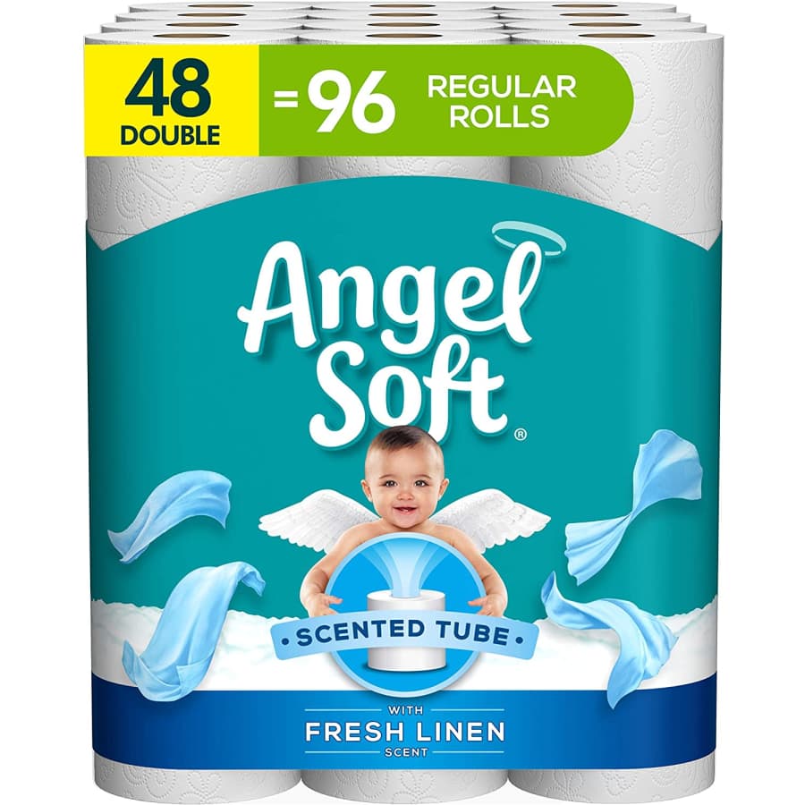 Angel Soft Toilet Paper Double Roll 48-Pack for $54