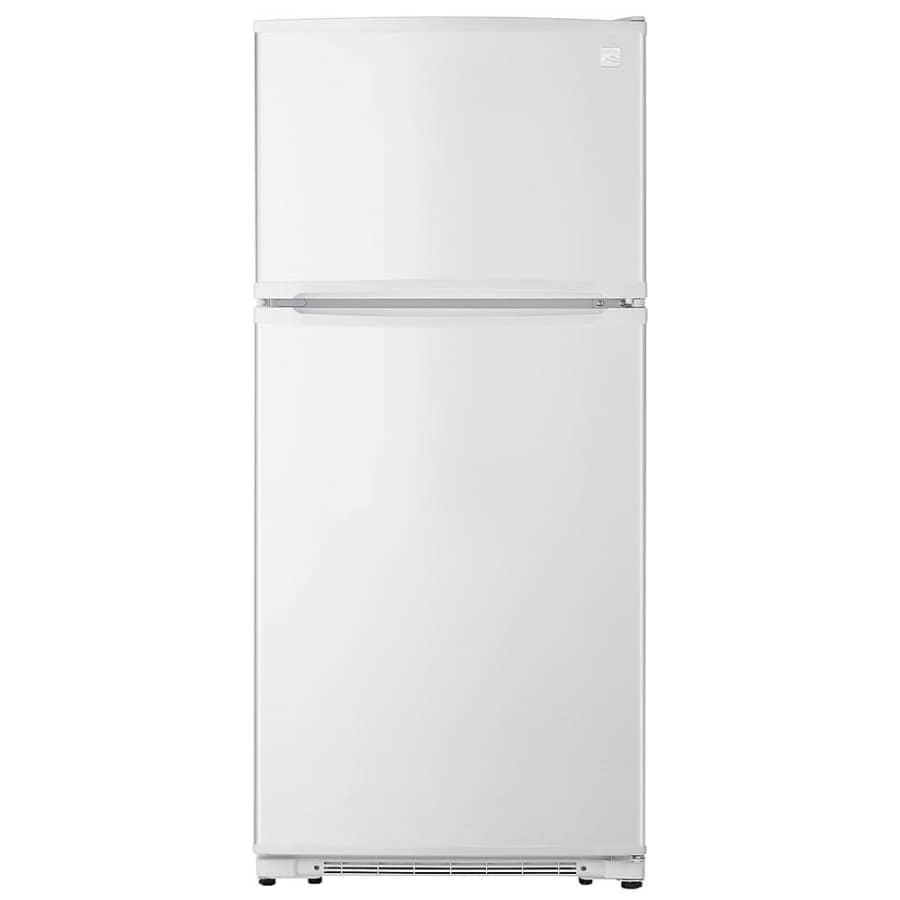 Kenmore 18-Cu. Ft. Top-Freezer Refrigerator w/ Glass Shelves for $465 Kenmore 18-Cu. Ft. Top-Freezer Refrigerator w/ Glass Shelves for $465