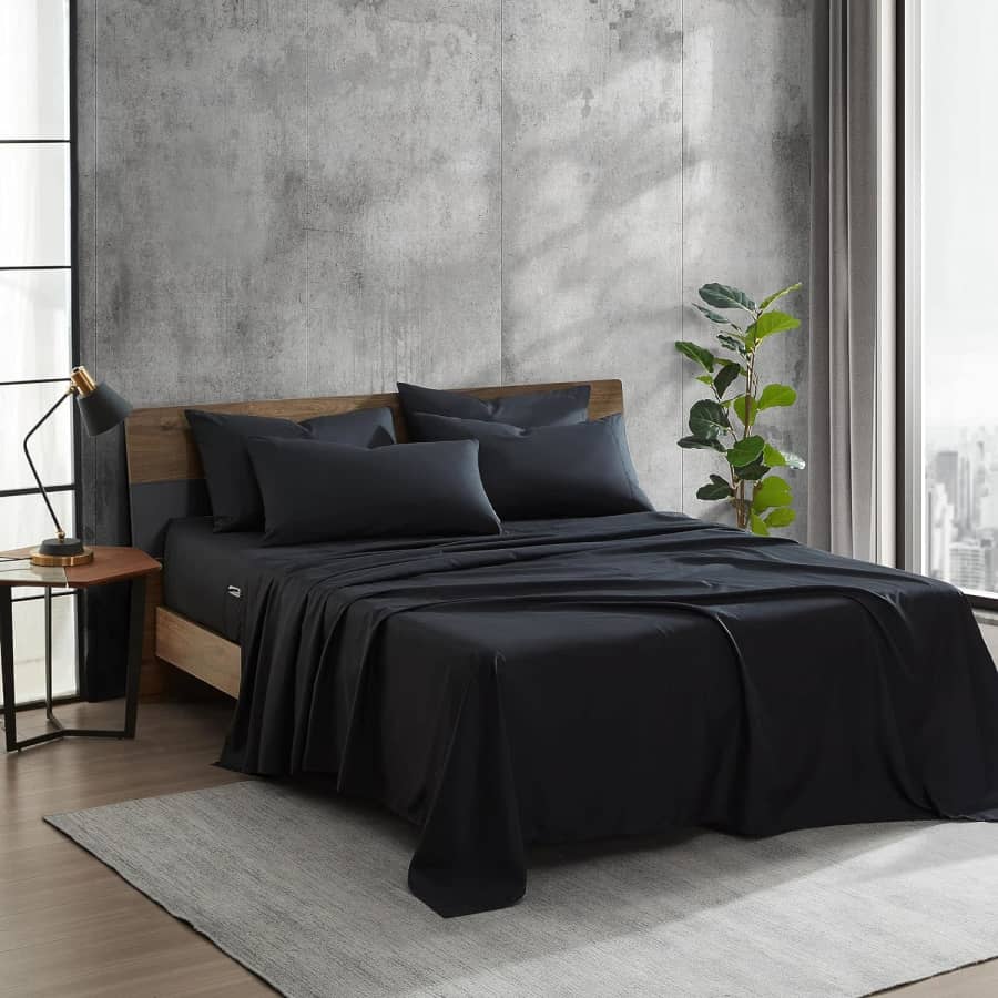 Kenneth Cole Solutions 6-Piece Queen Bed Sheet Set for $27 Kenneth Cole Solutions 6-Piece Queen Bed Sheet Set for $27