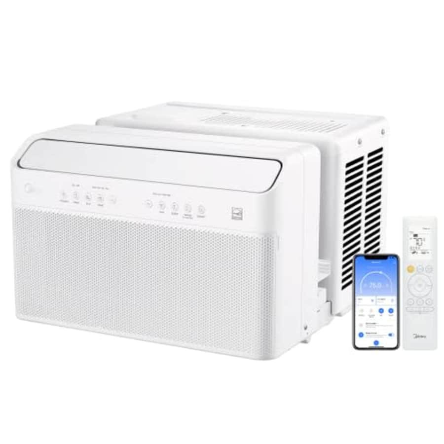 Midea 8,000 BTU U-Shaped Smart Inverter Window Air Conditioner Cools up to 350 Sq. Ft., Ultra Quiet for $357