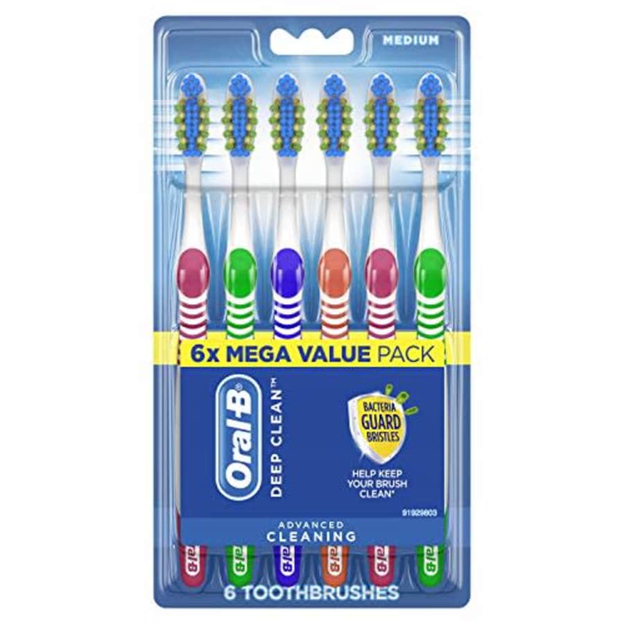 Oral-B Complete Deep Clean Toothbrush, Medium, 6 Count for $14