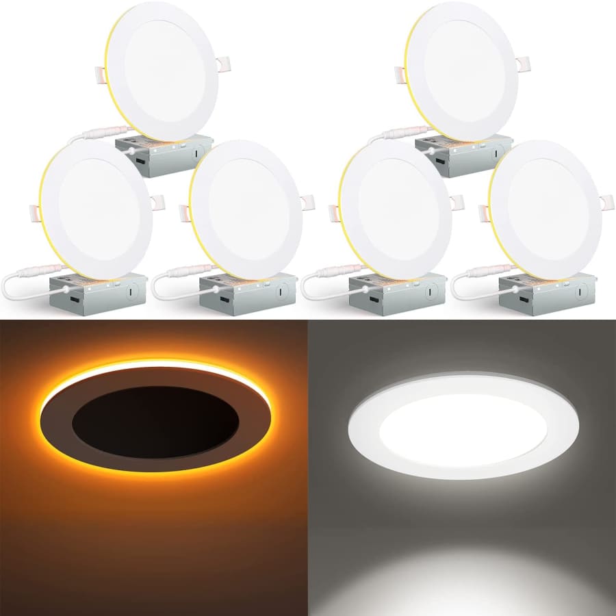 Rollin Light 6" LED Recessed Light 6-Pack for $36