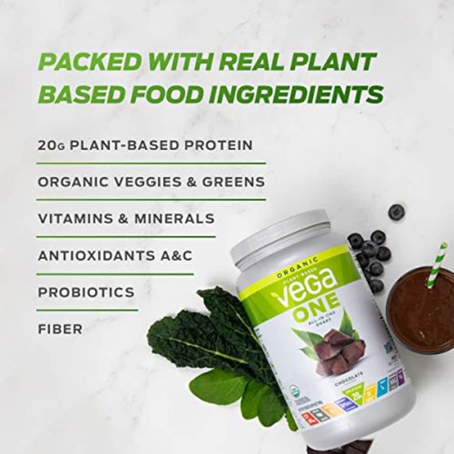 Vega One Organic Meal Replacement Plant Based Protein Powder, Berry - Vegan, Vegetarian, Gluten for $20 Vega One Organic Meal Replacement Plant Based Protein Powder, Berry - Vegan, Vegetarian, Gluten for $20