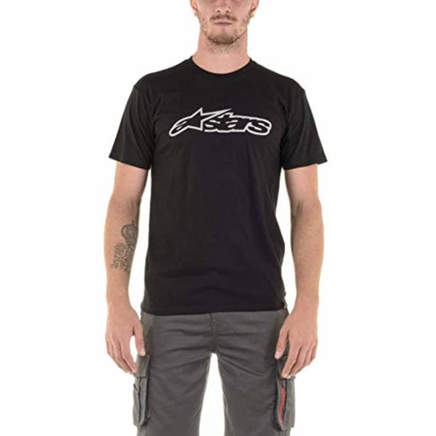 Alpinestars Men's Logo t-Shirt Modern fit Short Sleeves, Blaze Classic el Black/Grey, S for $19 Alpinestars Men's Logo t-Shirt Modern fit Short Sleeves, Blaze Classic el Black/Grey, S for $19