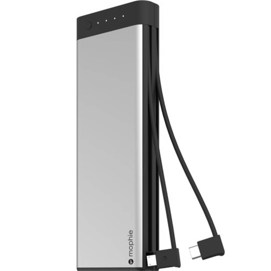 Mophie Encore Plus 20K 20,100mAh Portable Power Bank w/ Built-In USB Type-C & Micro-USB Cables for $22 Mophie Encore Plus 20K 20,100mAh Portable Power Bank w/ Built-In USB Type-C & Micro-USB Cables for $22