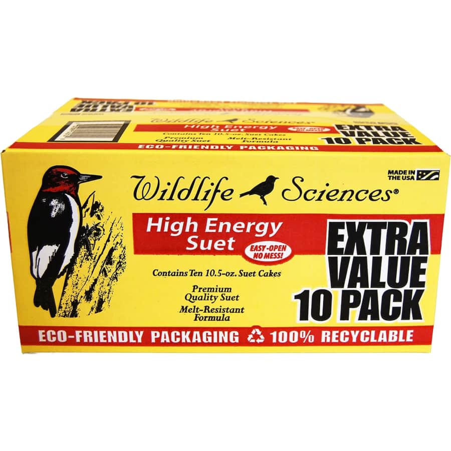 Wildlife Sciences High Energy Suet Cake 10-Pack for $15 Wildlife Sciences High Energy Suet Cake 10-Pack for $15