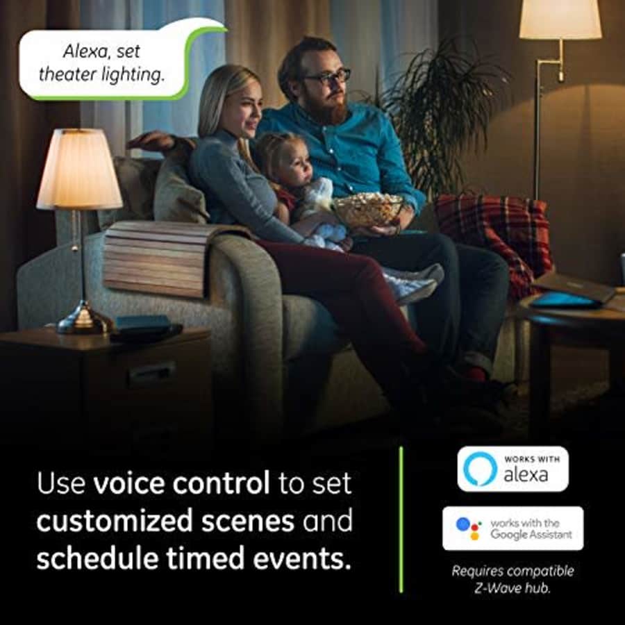 GE Enbrighten Z-Wave Plus Smart Light Switch with QuickFit and SimpleWire, 3-Way Ready, Works with for $40