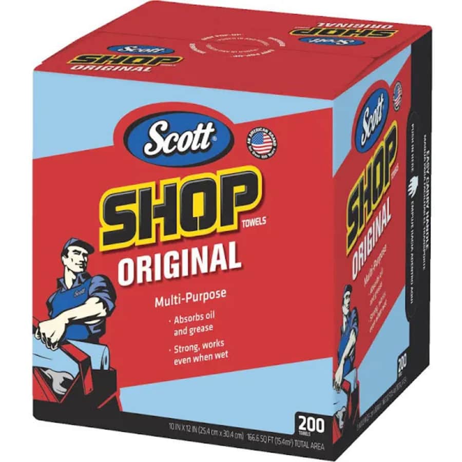 Scott Original Shop Towel 200-Count Pop-Up Box for $13 Scott Original Shop Towel 200-Count Pop-Up Box for $13