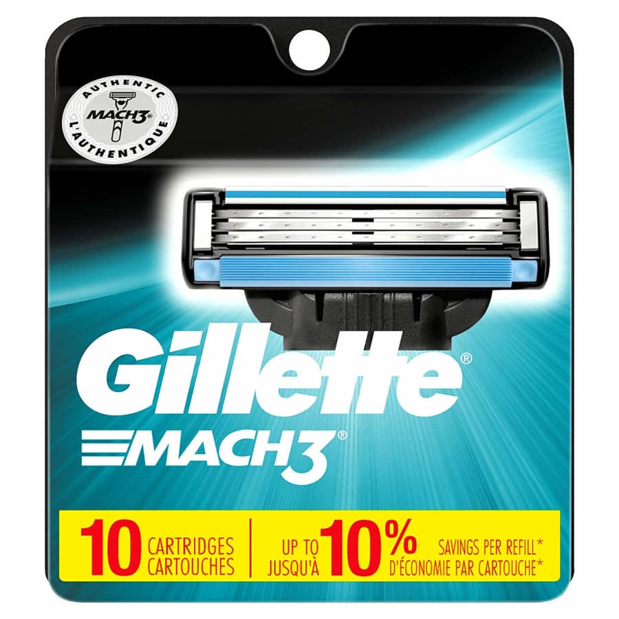 Gillette Mach3 Men's Razor Blades 10-Pack for $11 Gillette Mach3 Men's Razor Blades 10-Pack for $11