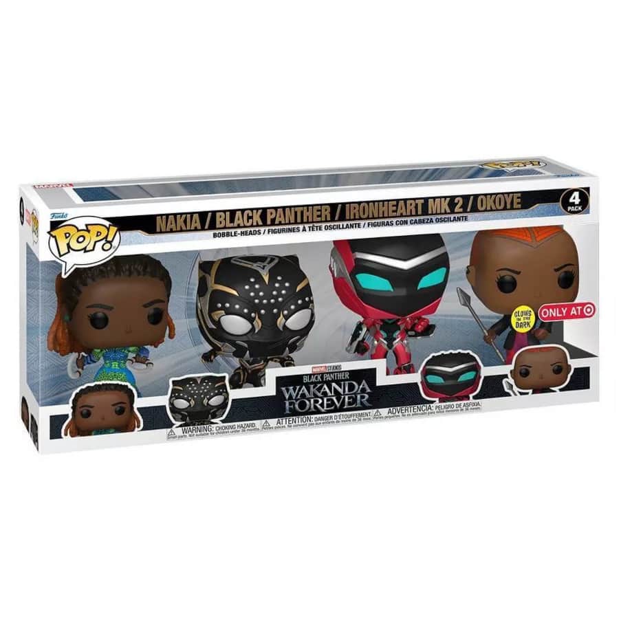 Funko Pop! Marvel Black Panther: Wakanda Forever 4-Pack for $11 Funko Pop! Marvel Black Panther: Wakanda Forever 4-Pack for $11
