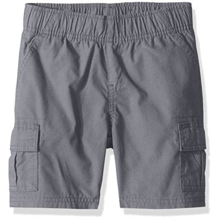 The Children's Place Boys' Uniform Pull On Cargo Shorts, Storm, 8 slim for $10