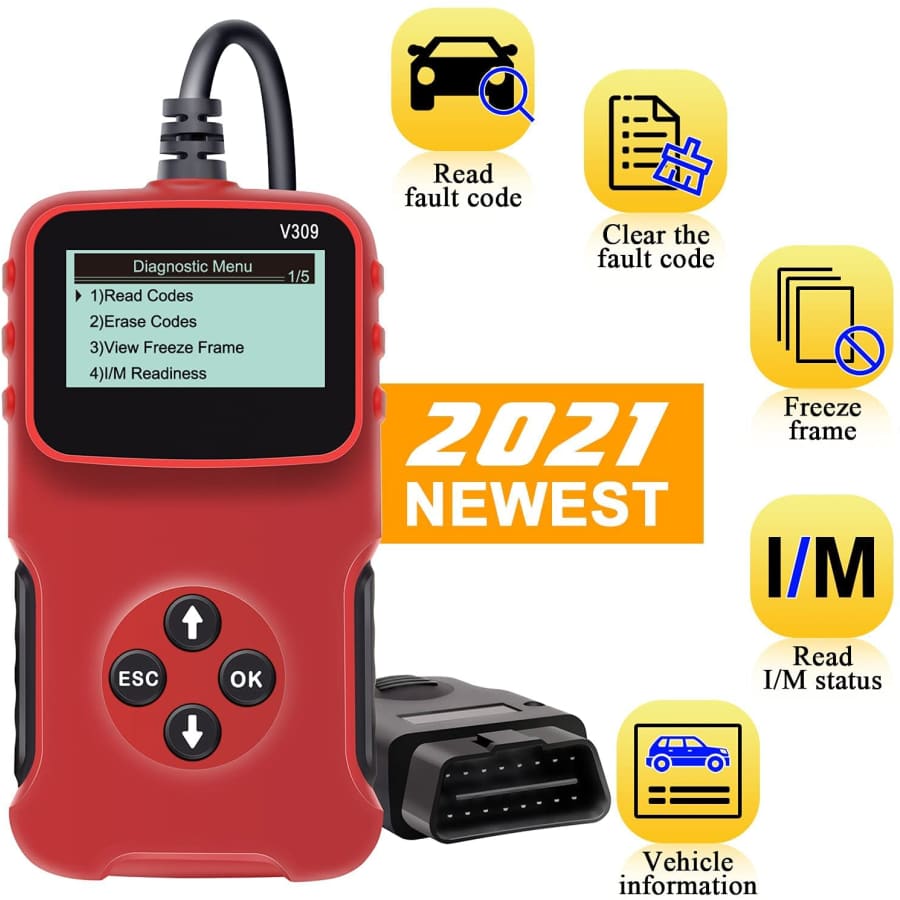 LeeKooLuu OBD2 Car Diagnostic Scanner for $18