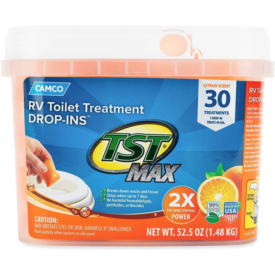 Camco TST Ultra-Concentrated RV Toilet Treatment Drop-Ins 30-Pack for $19 Camco TST Ultra-Concentrated RV Toilet Treatment Drop-Ins 30-Pack for $19