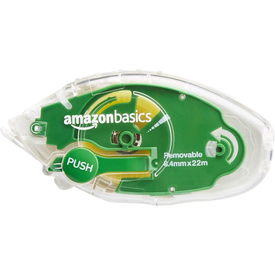 Amazon Basics Crafter's Removable Double Sided Adhesive Tape w/ Refillable Applicator for $4