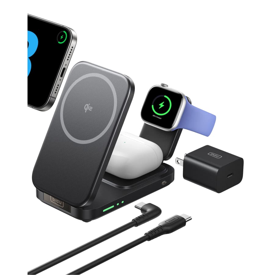 Iniu 3-in-1 Wireless Charging Station: $18.35 Iniu 3-in-1 Wireless Charging Station: $18.35