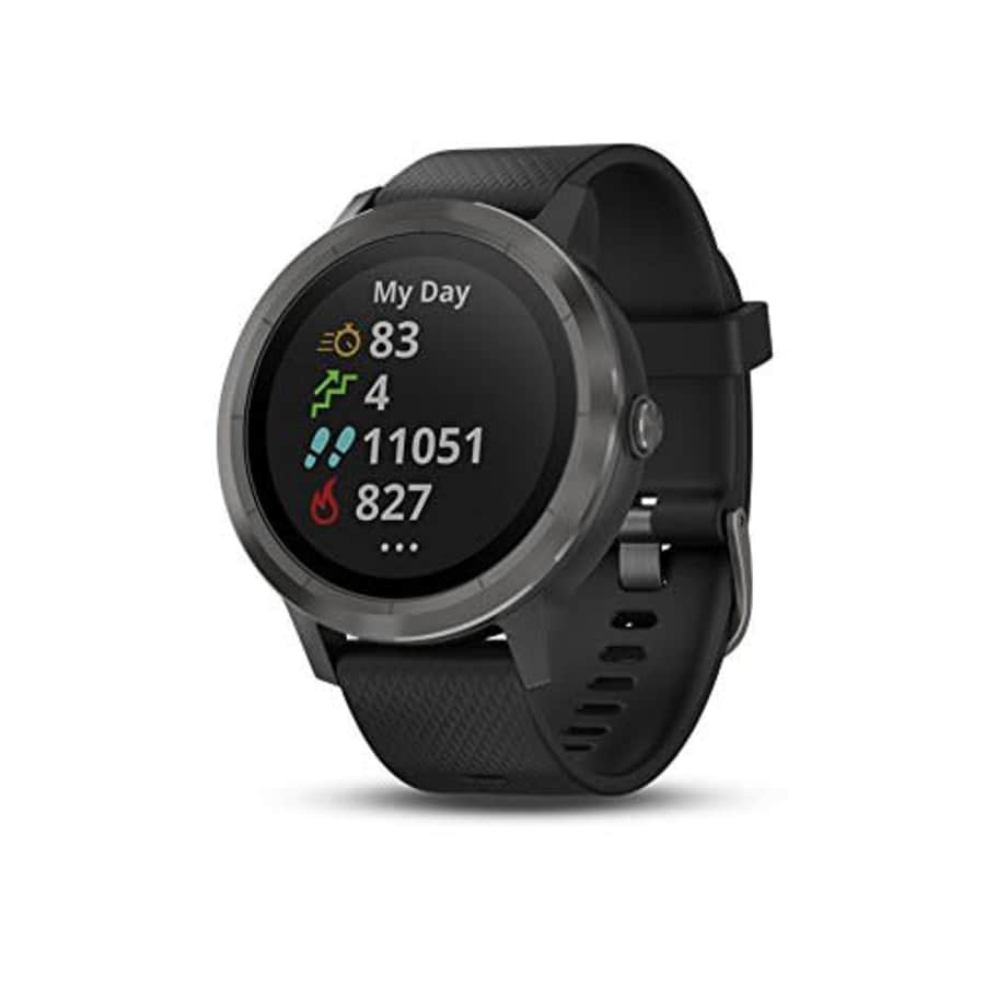 Garmin vvoactive 3, GPS Smartwatch Contactless Payments Built-In Sports Apps, Black/Slate for $154