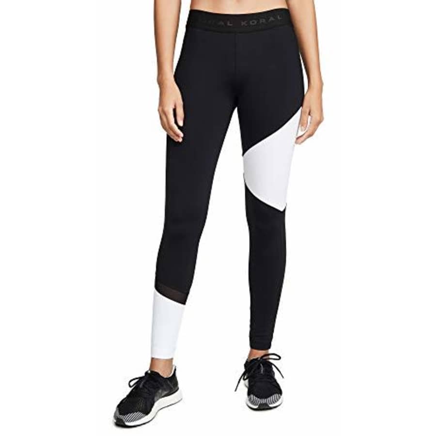 Koral Activewear Women's Glacier Leggings, Black/White, M for $30