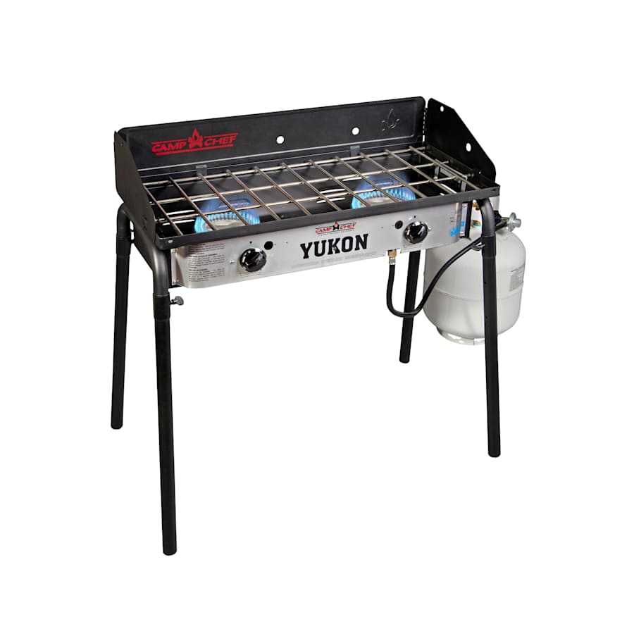 Camp Chef Yukon 2-Burner Outdoor Camping Stove for $124 Camp Chef Yukon 2-Burner Outdoor Camping Stove for $124