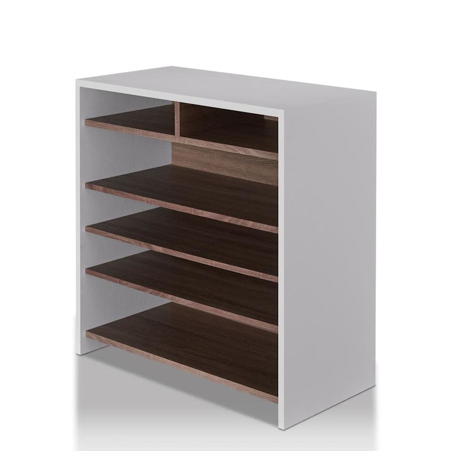 Furniture of America Anthony 5-Tier Wood Shoe Storage Cabinet for $155 Furniture of America Anthony 5-Tier Wood Shoe Storage Cabinet for $155