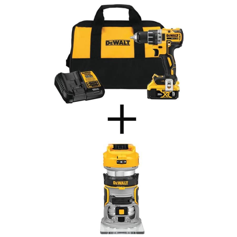 DeWalt 20V MAX XR Brushless Drill/Driver Kit w/ 20V Brushless Router for $199