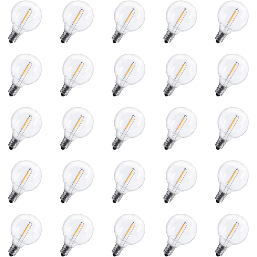 G40 LED Replacement Light Bulb 25-Pack for $15 G40 LED Replacement Light Bulb 25-Pack for $15