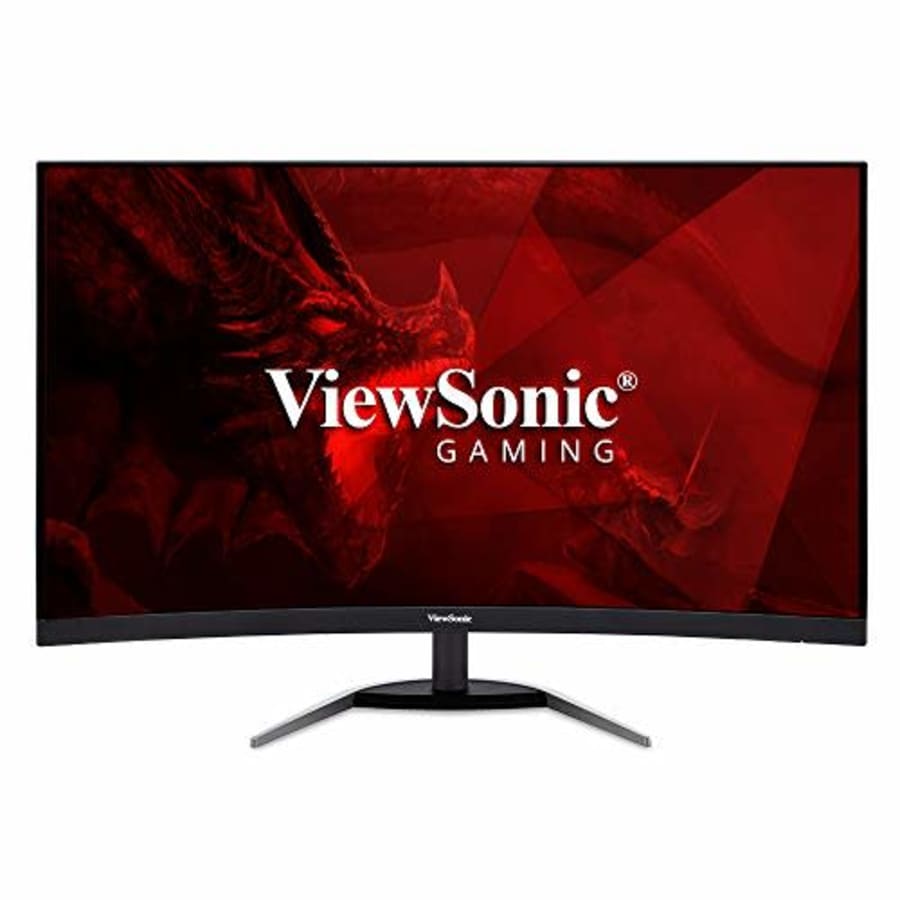 ViewSonic VX3268-PC-MHD 32 Inch 1080p Curved 165Hz 1ms Gaming Monitor with FreeSync Premium Eye for $262