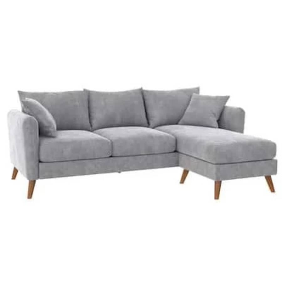 Novogratz Magnolia 84" Velvet L-Shaped Reversible Sectional Sofa for $357