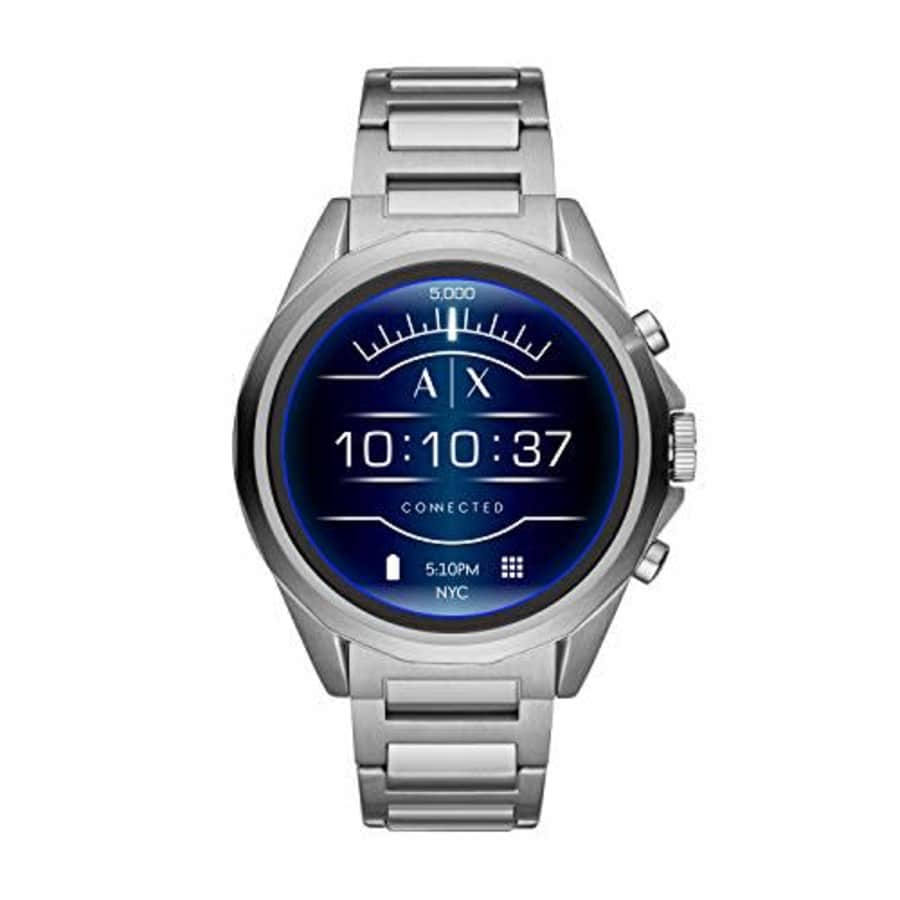 Armani Exchange Men's Stainless Steel Touchscreen Smartwatch, Color:Silver-Toned (Model: AXT2000) for $169 Armani Exchange Men's Stainless Steel Touchscreen Smartwatch, Color:Silver-Toned (Model: AXT2000) for $169