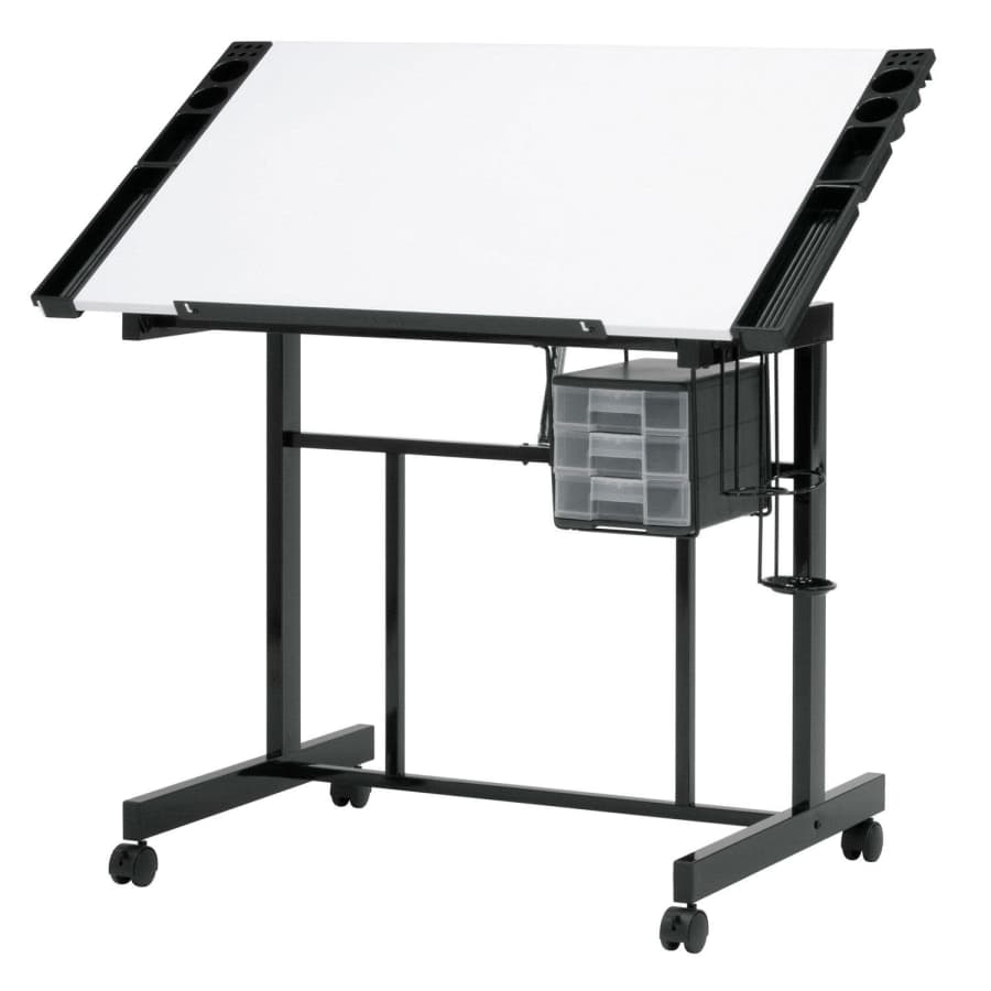 Studio Designs Deluxe Mobile Craft Station w/ Adjustable Top and Storage for $110 for members