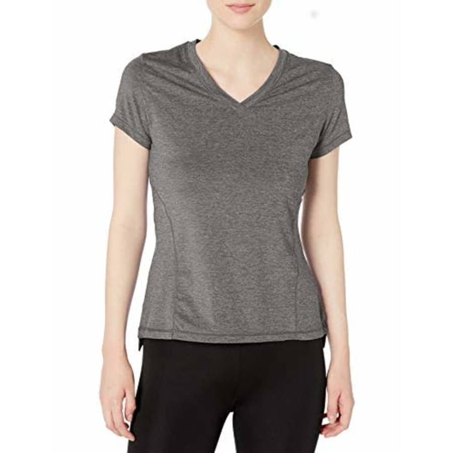 SHAPE activewear Women's Stride Tee, Nine Iron Heather, L for $29