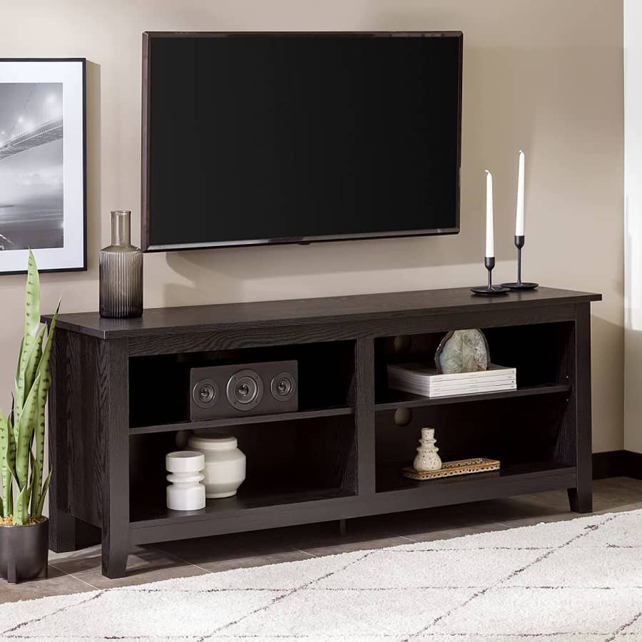 Walker Edison Wren Classic 4 Cubby TV Stand for $109