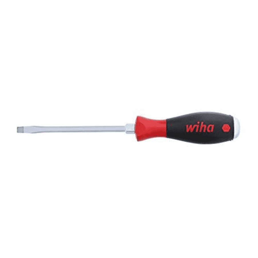 Wiha Tools Wiha 53025 Slotted Screwdriver with SoftFinish Handle and Solid Metal Cap, 6.5 x 125mm for $22