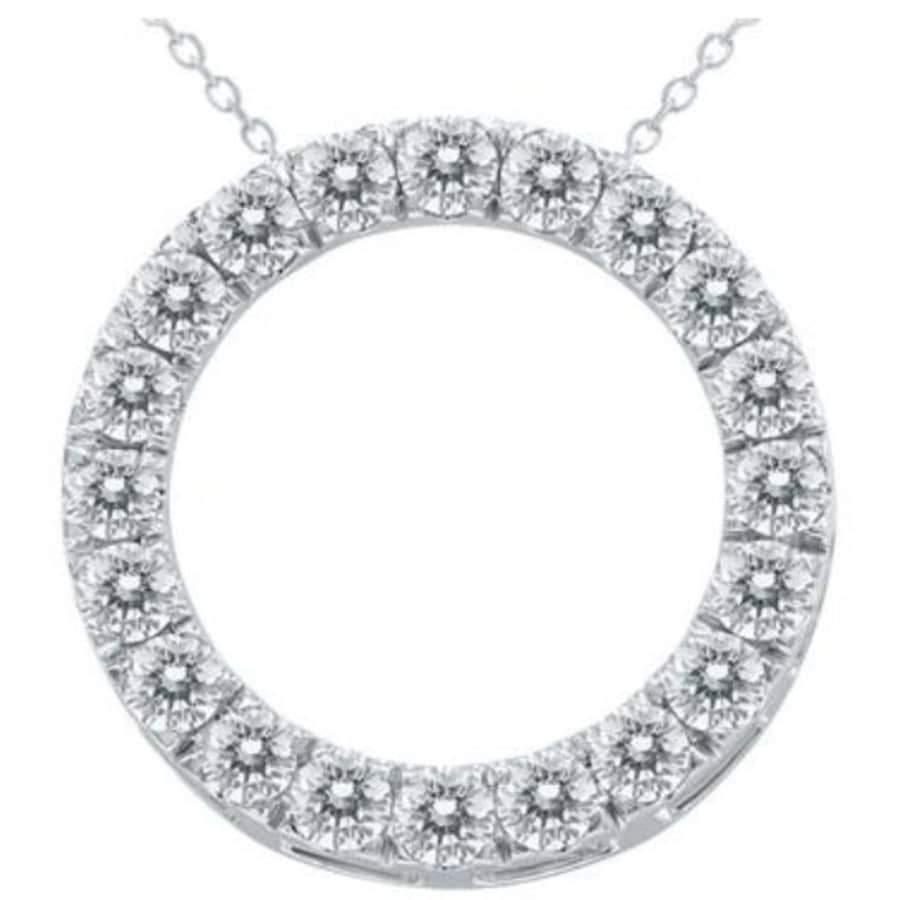 Szul 2-tcw Diamond Circle Pendant for $698 Szul 2-tcw Diamond Circle Pendant for $698